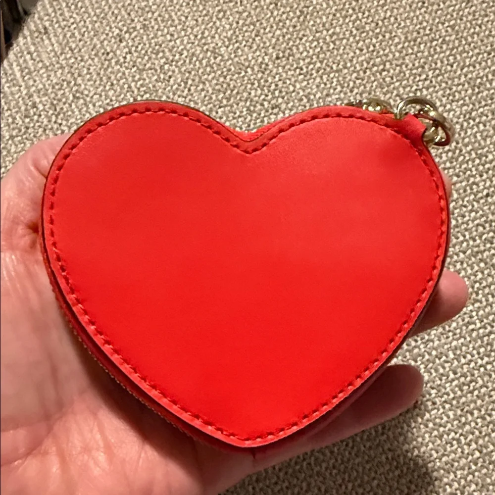 kate spade Red Heart Zip Key & Card Holder